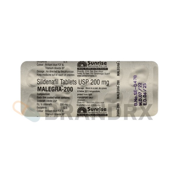 Malegra 200 mg Sunrise
